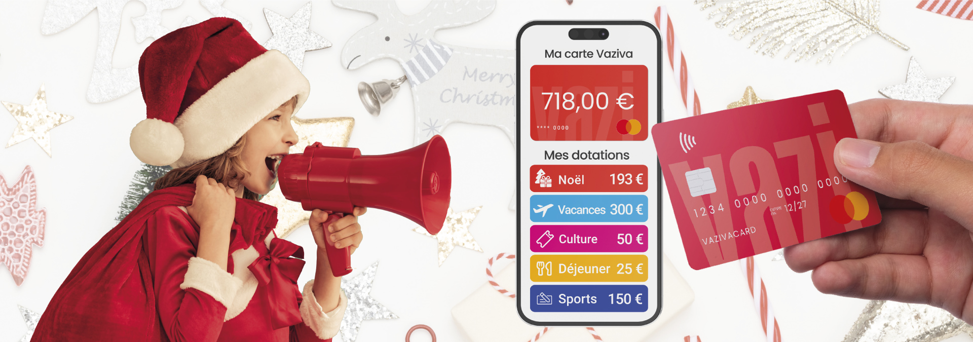 Carte cadeaux vacances Vaziva Mastercard